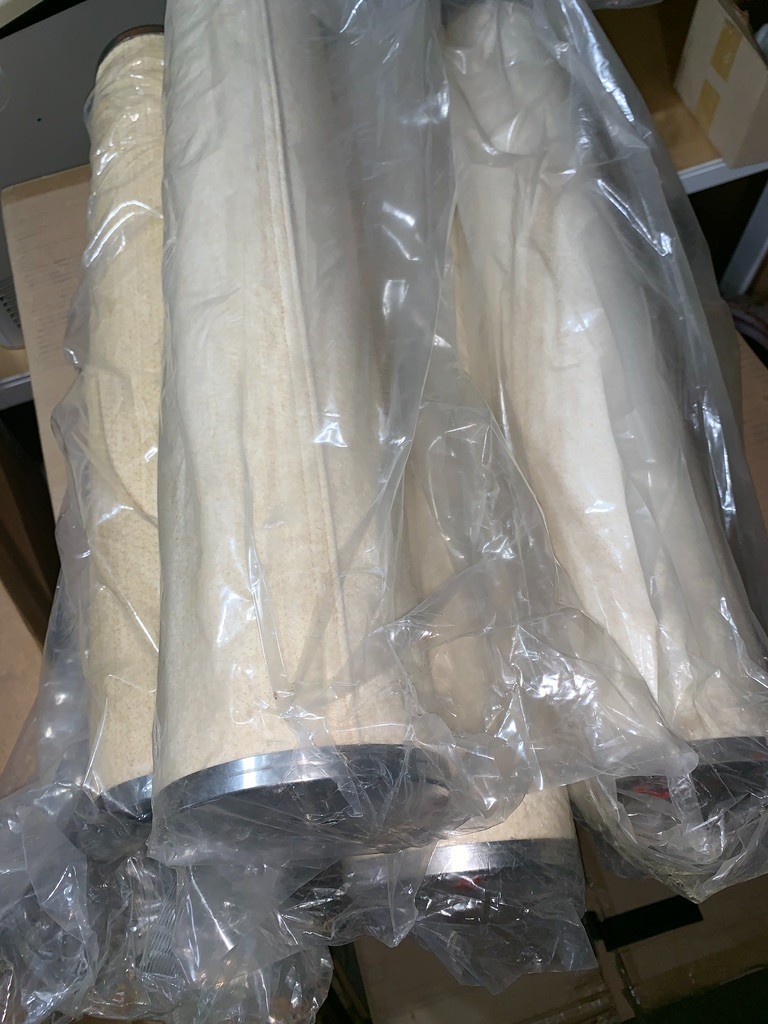 Pall FSI GCC-0424-040-P-UF 40-micron SS PP needle felt filter cartridge QTY 4 Pall FSI GCC-0424-040-P-UF 40-micron SS PP needle felt filter cartridge QTY 4