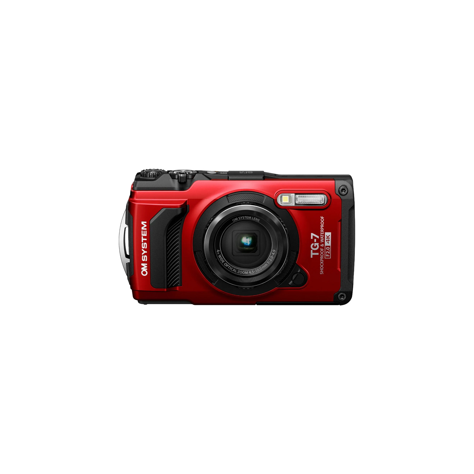 Reconditioned OM SYSTEM Tough TG-7 Waterproof Digital Camera Body- Red Edition