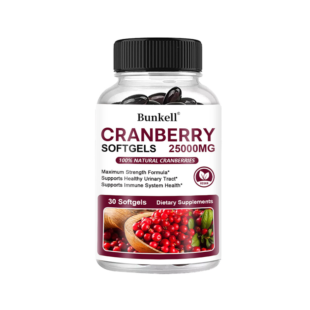 Cranberry Capsules Pills 30,000mg Supplement+Vitamin C Concentrate Extract Cranberry Capsules Pills 30,000mg Supplement+Vitamin C Concentrate Extract