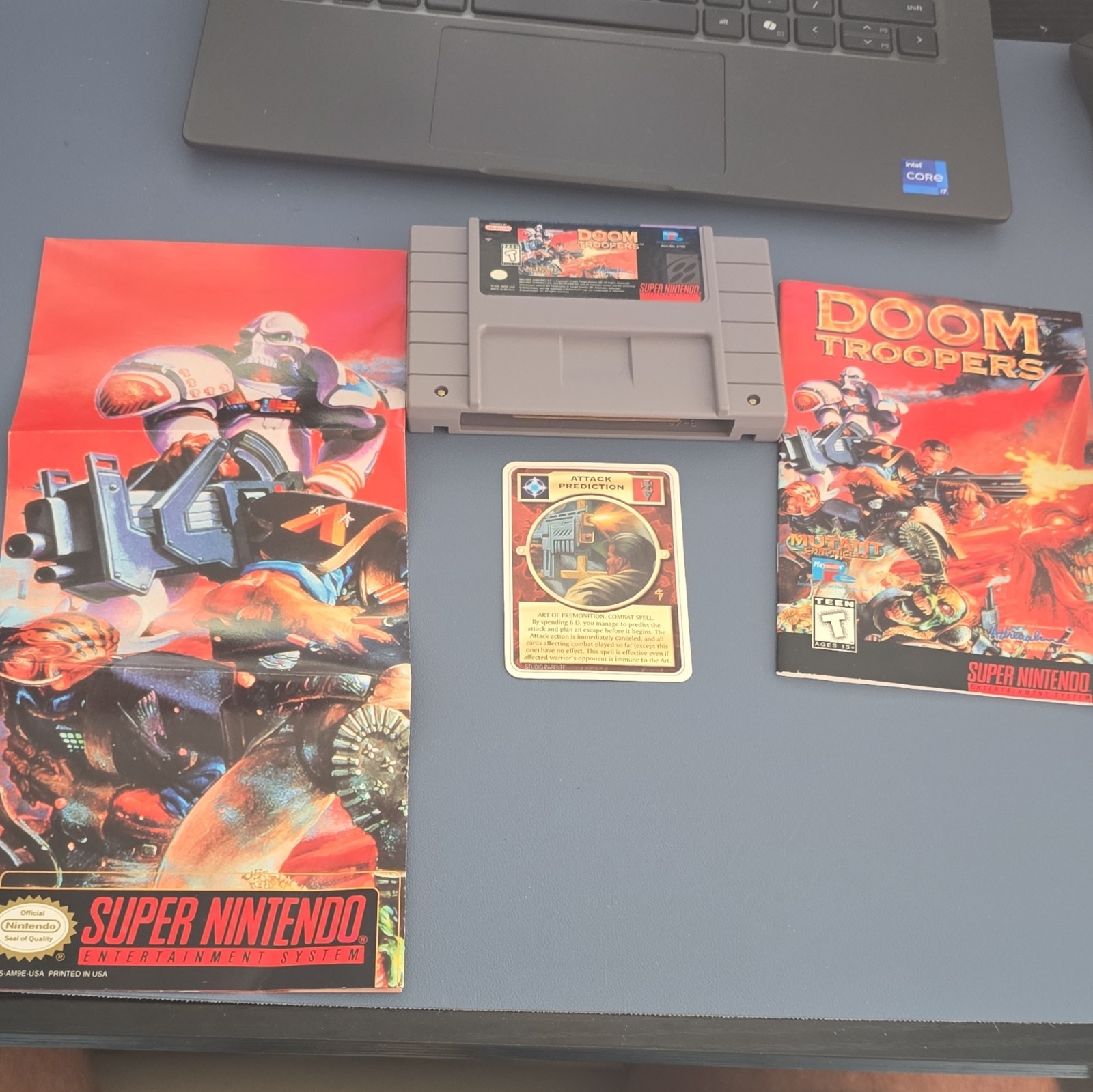 Doom Troopers (Super Nintendo SNES, 1995) CIB, Manual And Box Doom Troopers (Super Nintendo SNES, 1995) CIB, Manual And Box