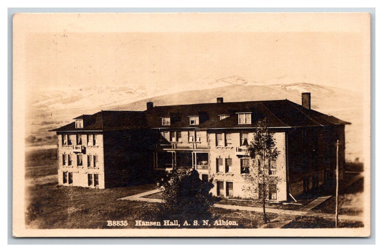 RPPC Lewiston, Idaho Hansen Hall Albion Normal School C1916 RPPC Lewiston, Idaho Hansen Hall Albion Normal School C1916