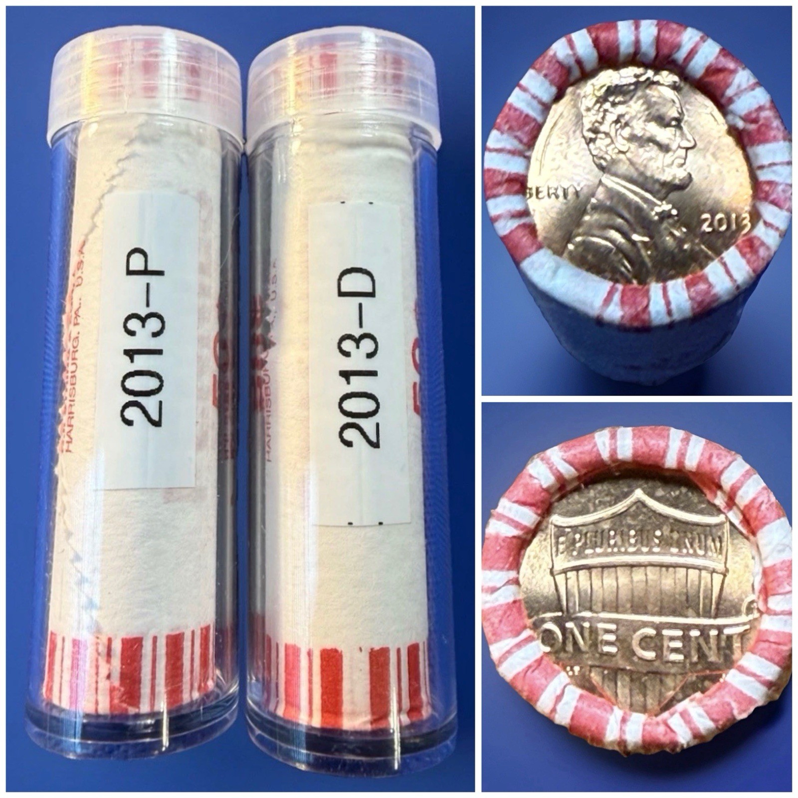 2013-P&D Lincoln Shield Cent Rolls. Fed Wrapped BU OBW Sealed In Tubes 2013-P&D Lincoln Shield Cent Rolls. Fed Wrapped BU OBW Sealed In Tubes