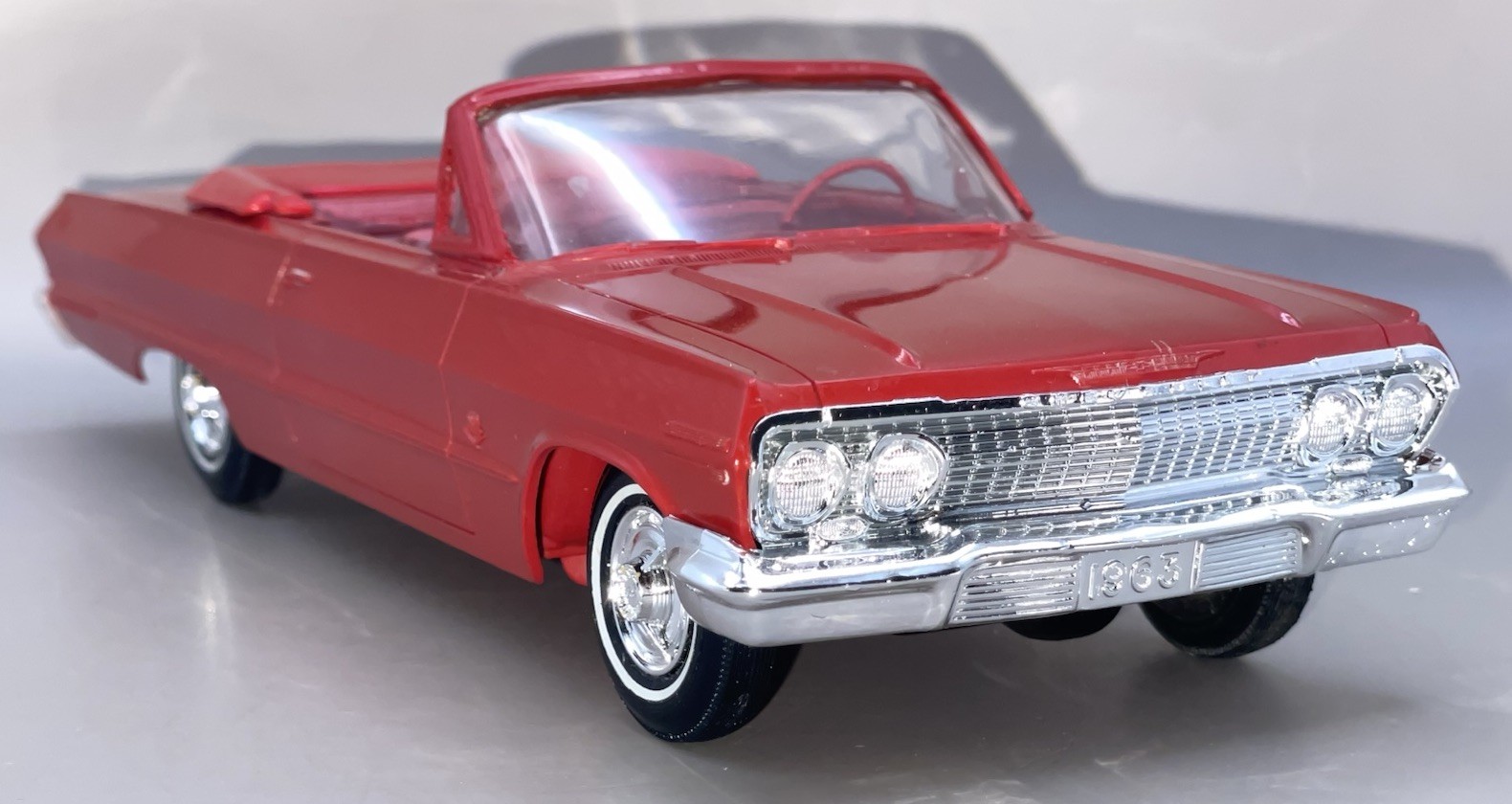 AMT Promo Friction 1963 Chevrolet Impala Conv 1/25 EMBER RED VF-XLNT RESTORED
