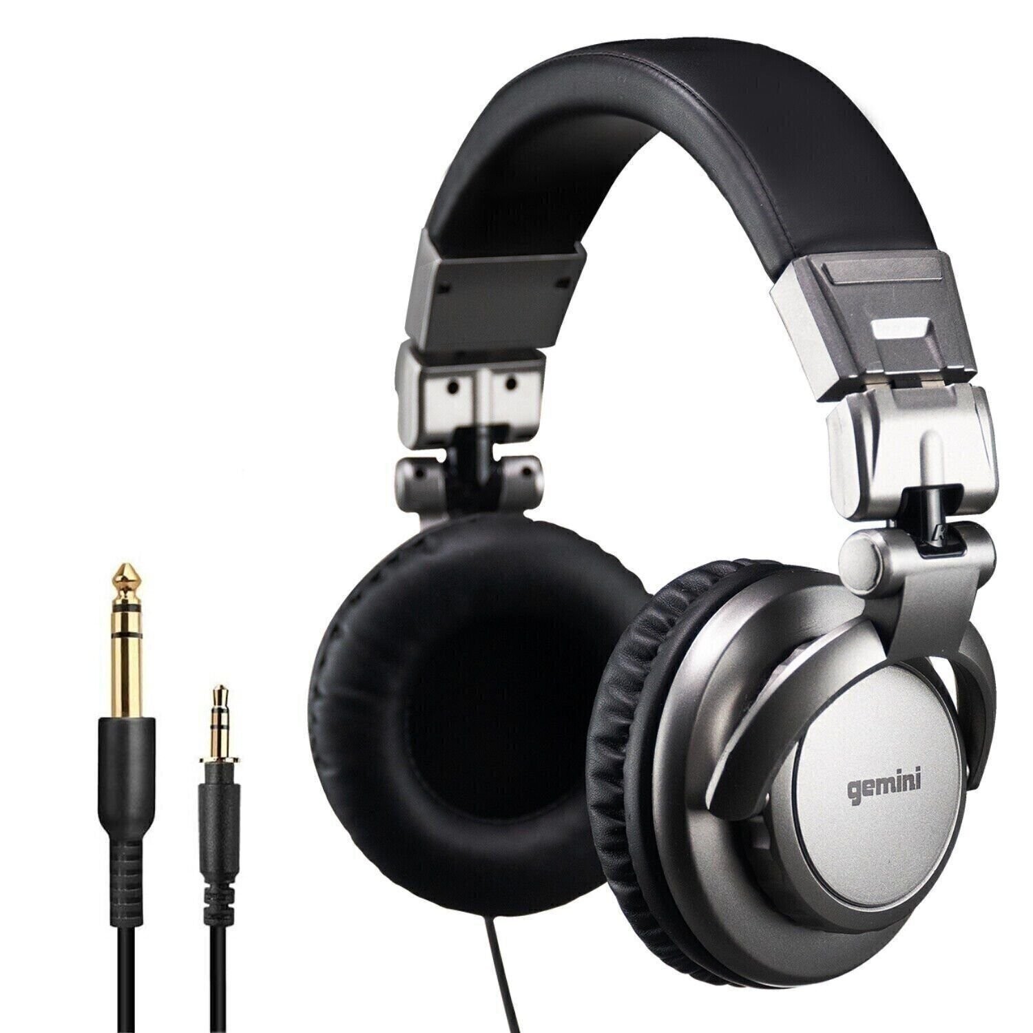 Gemini Professional Audio Equipment On Ear Closed Back DJ PA Headphones Gemini Professional Audio Equipment On Ear Closed Back DJ PA Headphones
