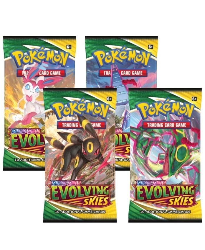 Pokemon TCG Evolving Skies Booster Pack SWSH x1 Factory Sealed Random Art