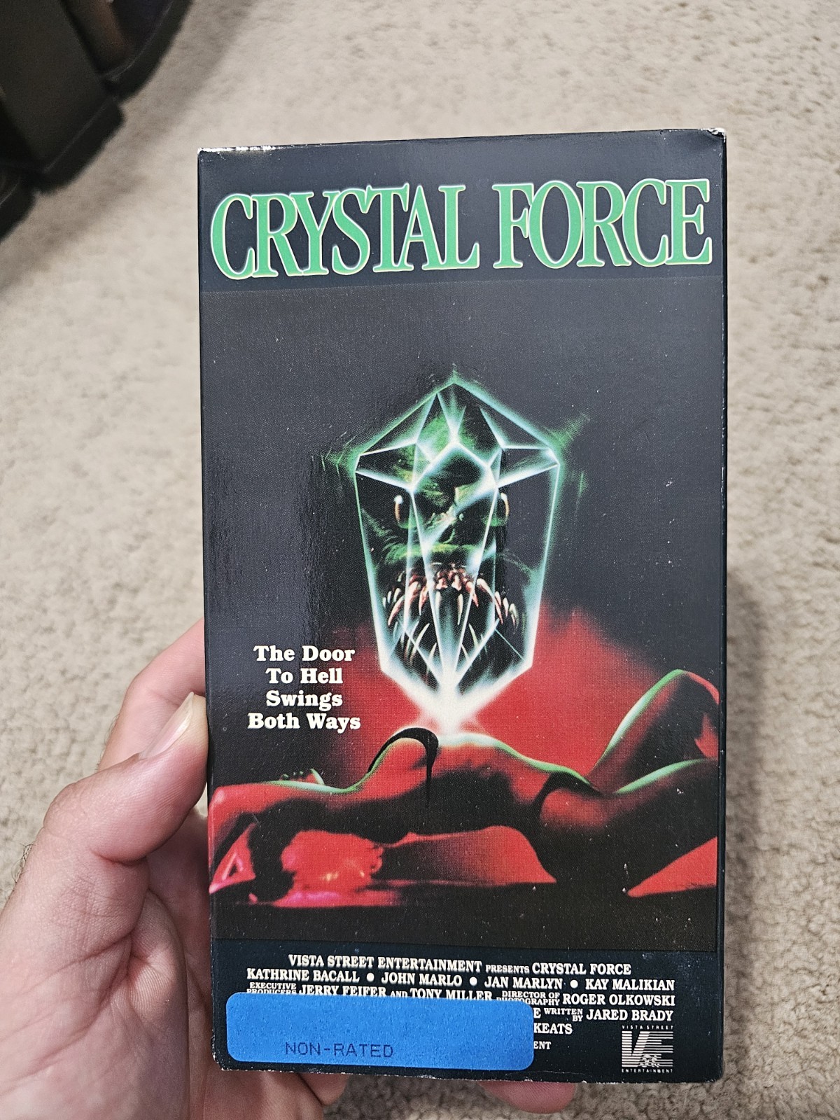 Crystal Force VHS 1992 Rare Vintage Horror Used Nice See Pics CH4 Crystal Force VHS 1992 Rare Vintage Horror Used Nice See Pics CH4