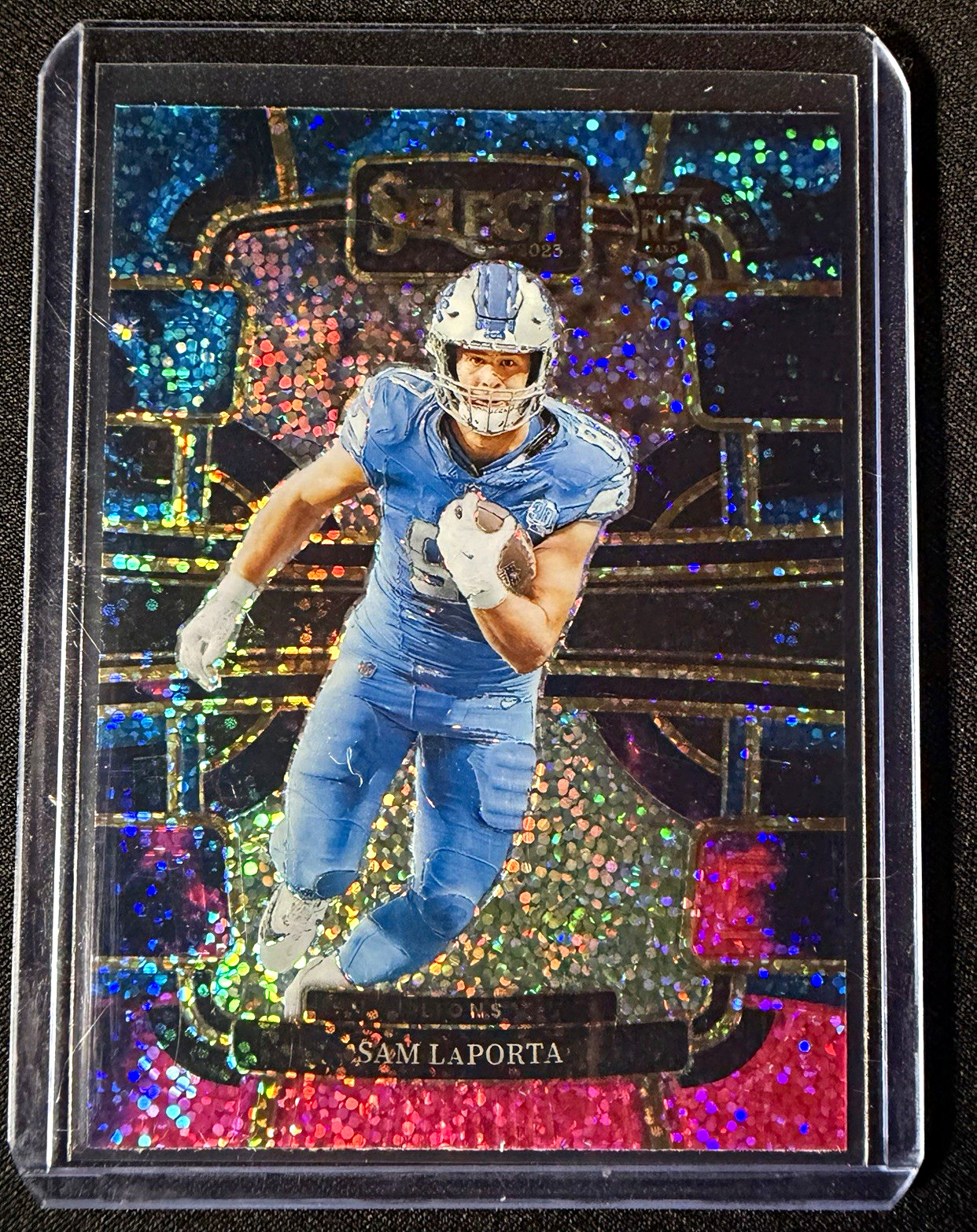 2023 Panini Select Sam LaPorta Cosmic Prizm Rookie Concourse #35 Lions