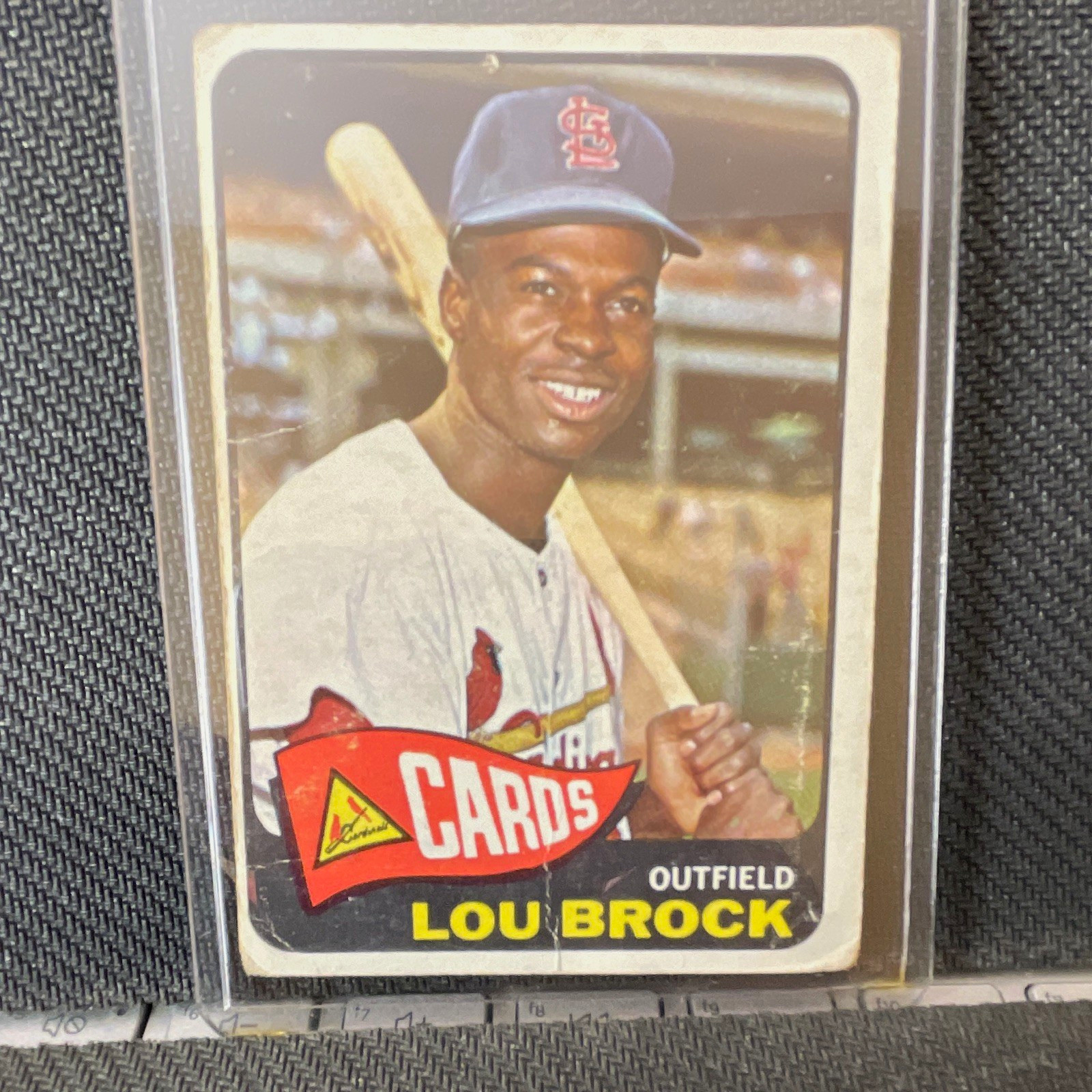 Topps 1965 High # Lou Brock St. Louis Cardinals #540 Baseball Card Base Set Topps 1965 High # Lou Brock St. Louis Cardinals #540 Baseball Card Base Set