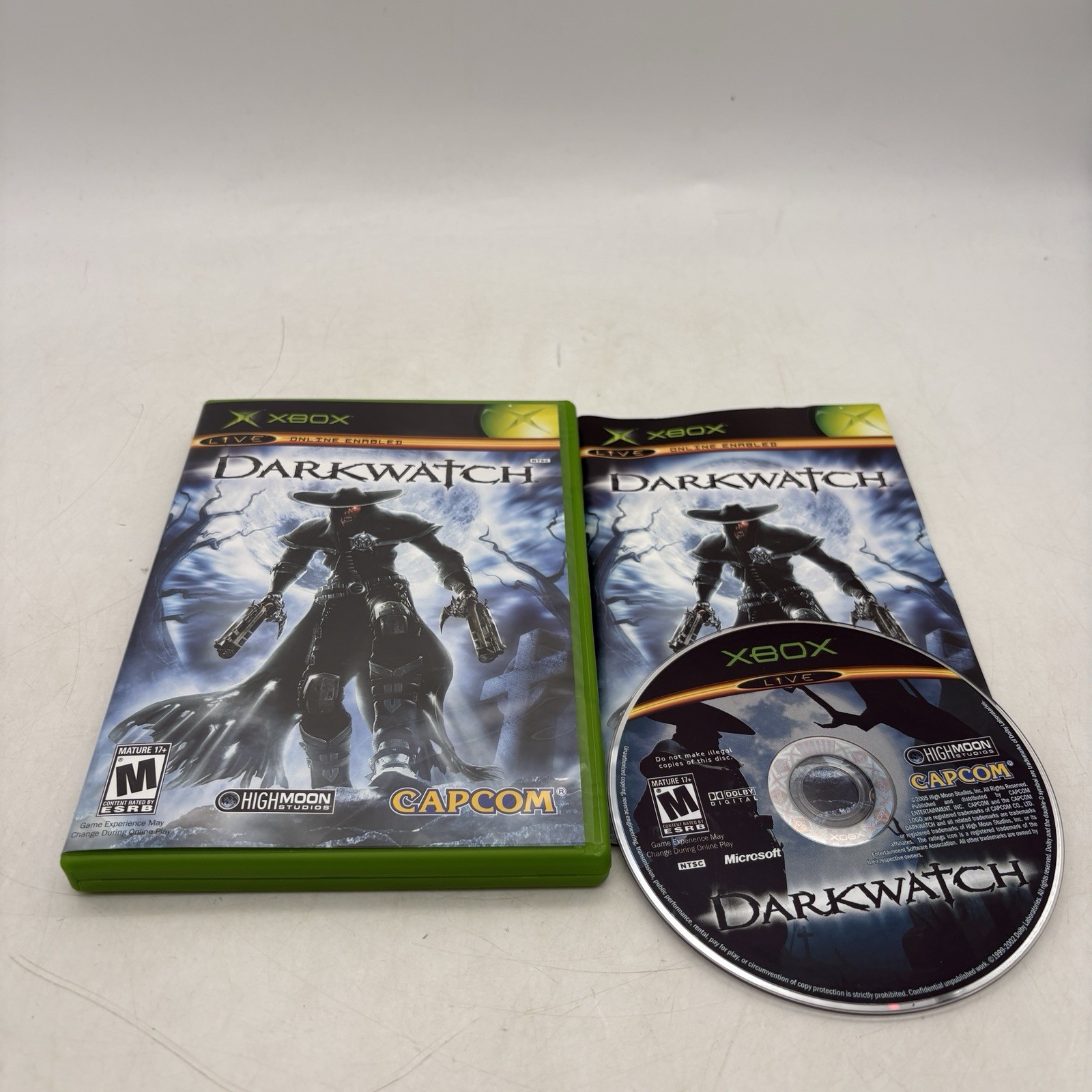 Darkwatch Microsoft Original Microsoft Xbox Complete w/ Manual CIB Tested Darkwatch Microsoft Original Microsoft Xbox Complete w/ Manual CIB Tested