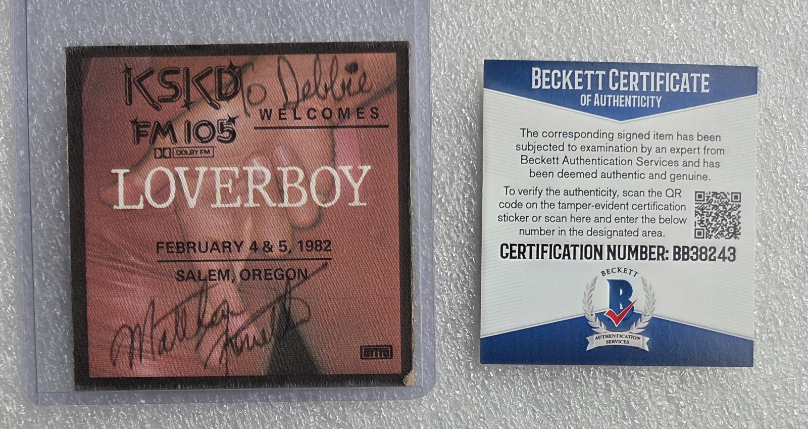 MARK FRENETTE LOVERBOY BAS BECKETT COA SIGNED AUTOGRAPHED DRUMMER MUSIC BAND MARK FRENETTE LOVERBOY BAS BECKETT COA SIGNED AUTOGRAPHED DRUMMER MUSIC BAND