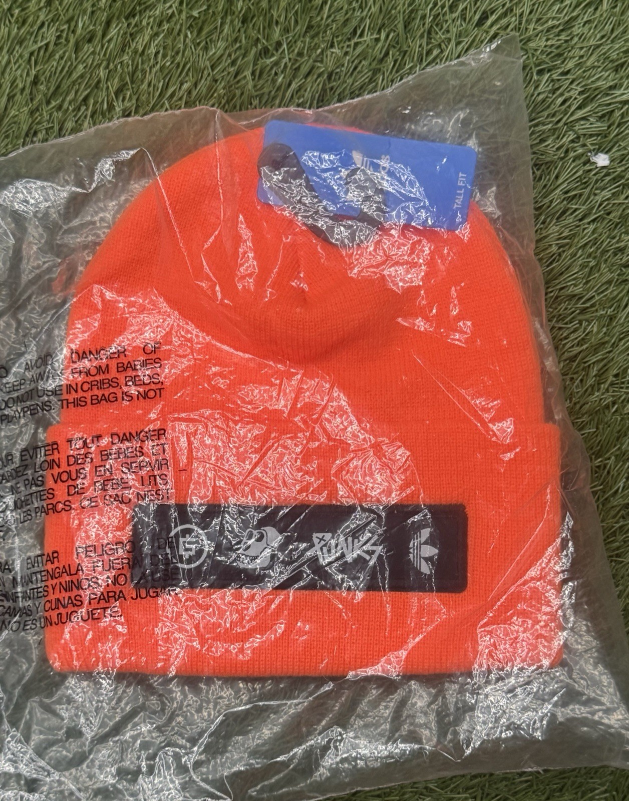 Adidas Bored Ape Yacht Club Crypto Punks BAYC NFT Orange Beanie Tall Fit NWT Adidas Bored Ape Yacht Club Crypto Punks BAYC NFT Orange Beanie Tall Fit NWT