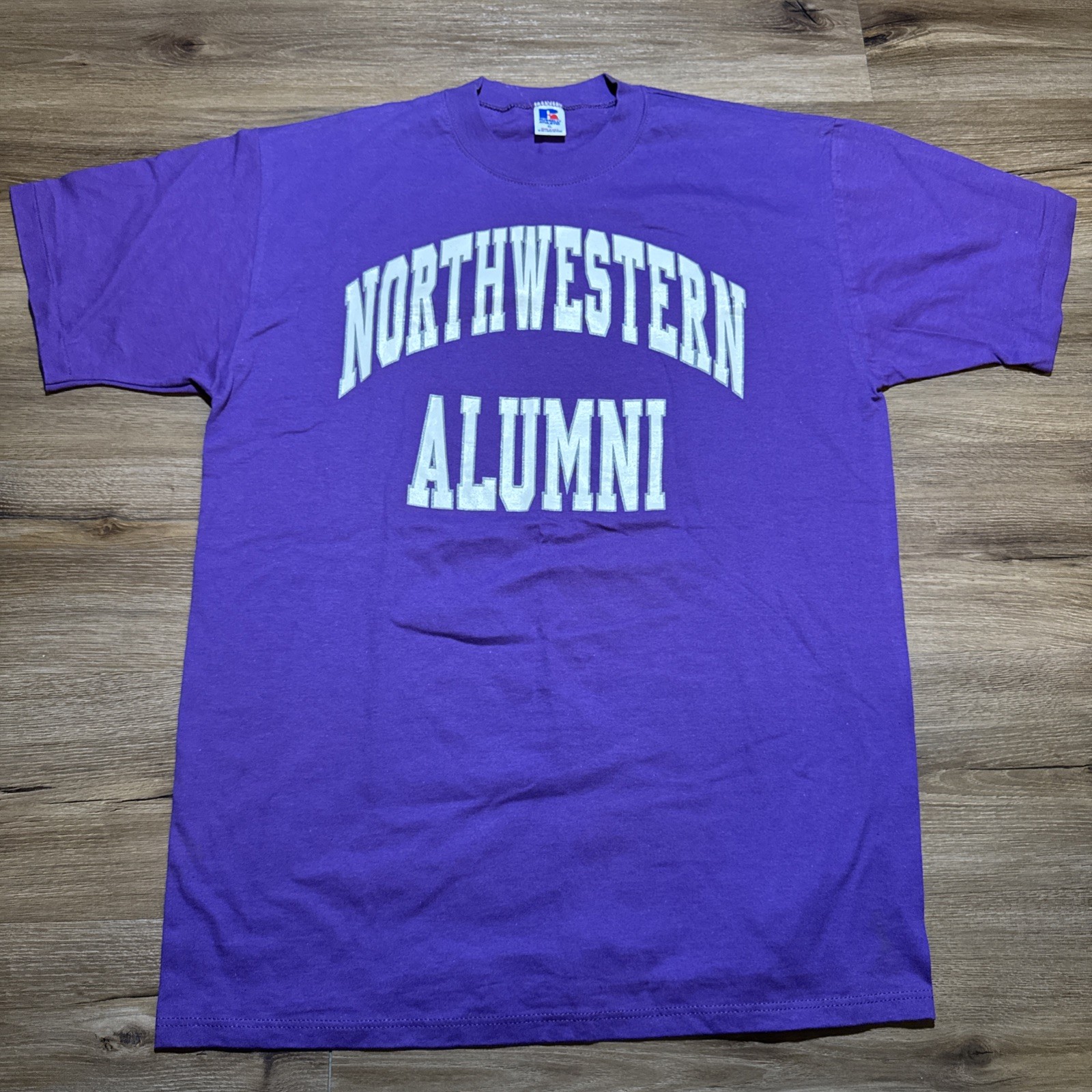 Vintage 90s Russell Athletic Northwestern University Alumni Purple Tee Size XL Vintage 90s Russell Athletic Northwestern University Alumni Purple Tee Size XL