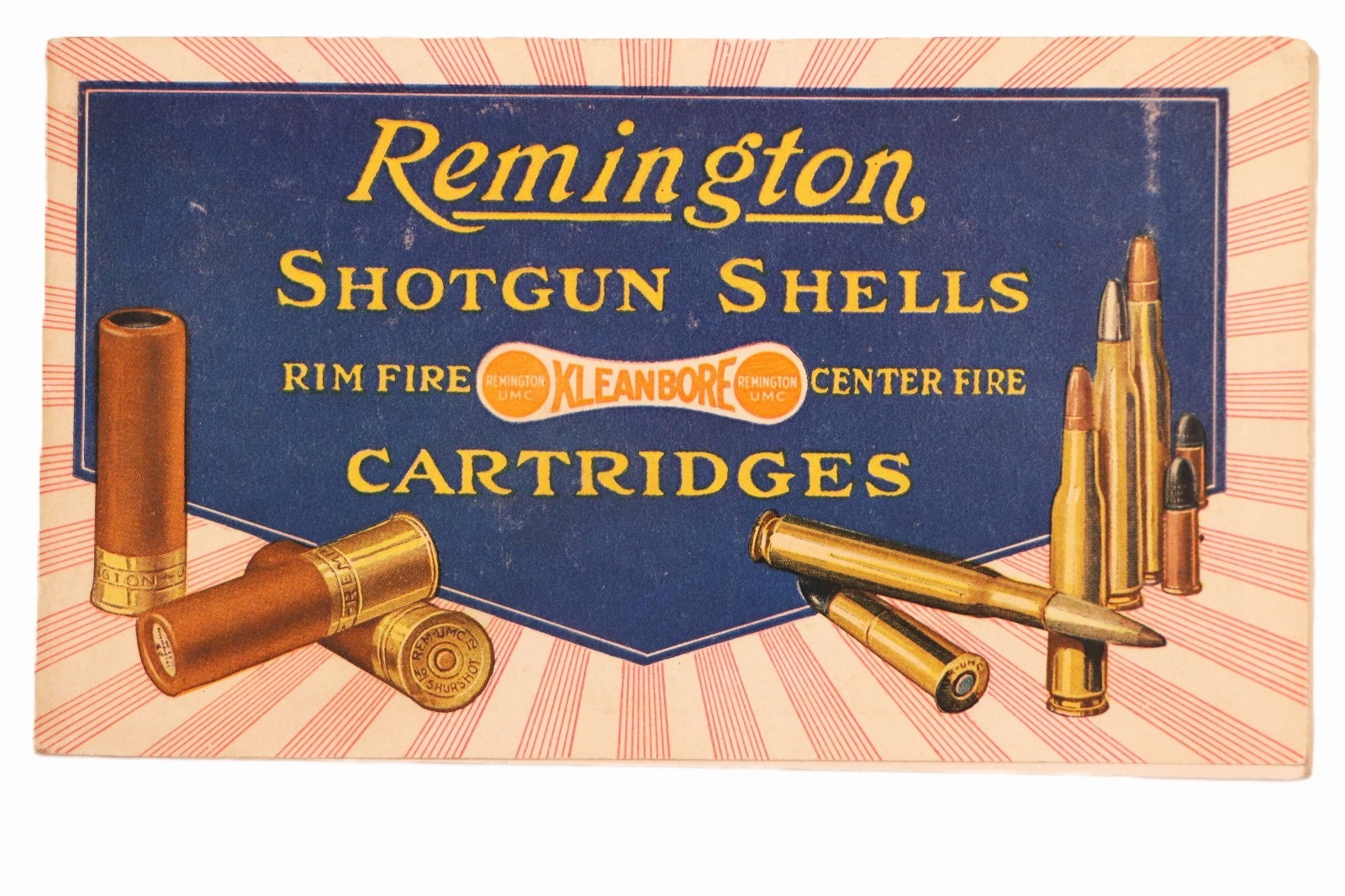 Vintage Remington UMC Kleanbore Shotgun Shells, Rimfire & Centerfire Catalog