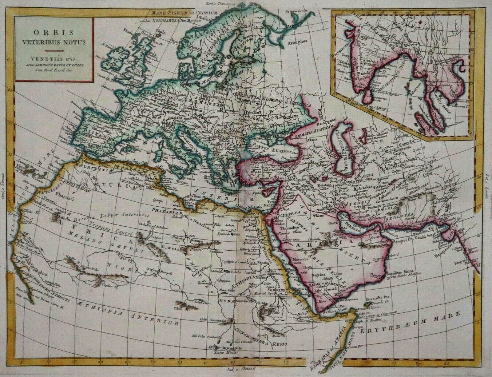 Orbis Veteribus Notus - Zatta 1785 - Ancient World - Europe
