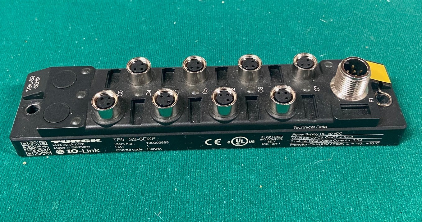 Turck TBIL-S3-8DXP IP67 IO Block with Fieldbus and IO-Link New Open Box