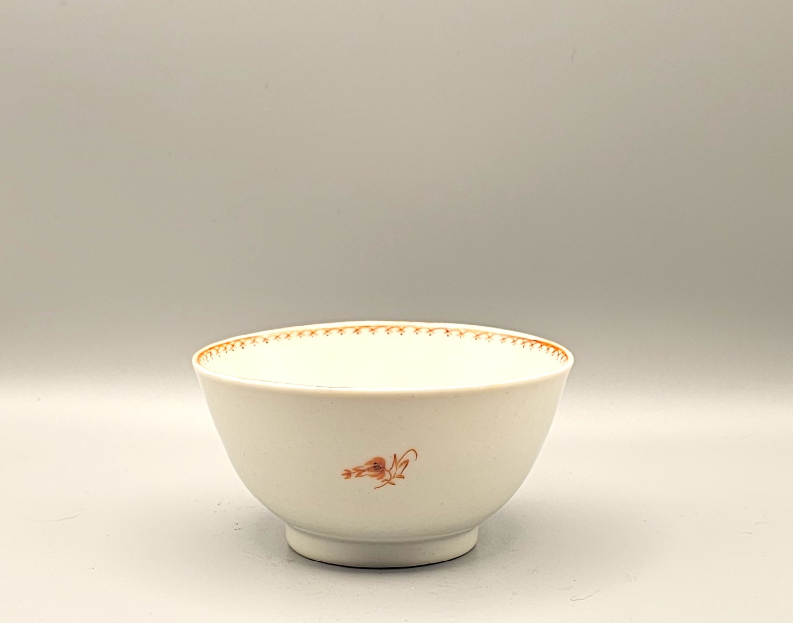 18th c Chinese Export Porcelain Sepia Tea Bowl Cup Saucer Antique 