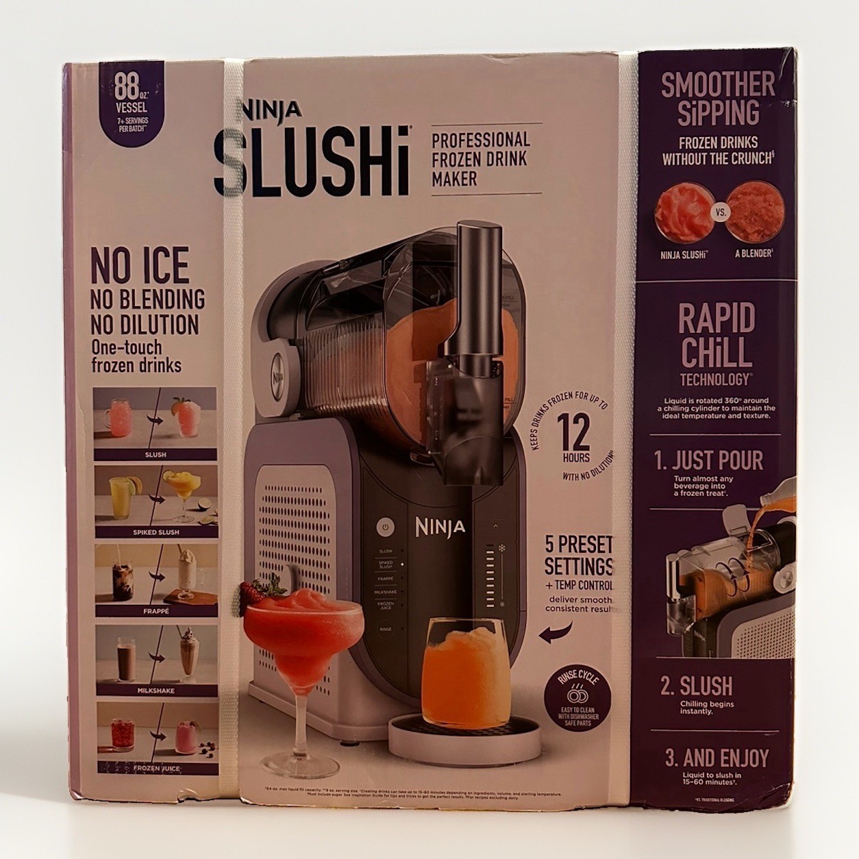 ⭐NEW⭐ Ninja Slushi FS301PU 88oz Professional Frozen Drink Maker - LAVENDER 🪻 ⭐NEW⭐ Ninja Slushi FS301PU 88oz Professional Frozen Drink Maker - LAVENDER 🪻