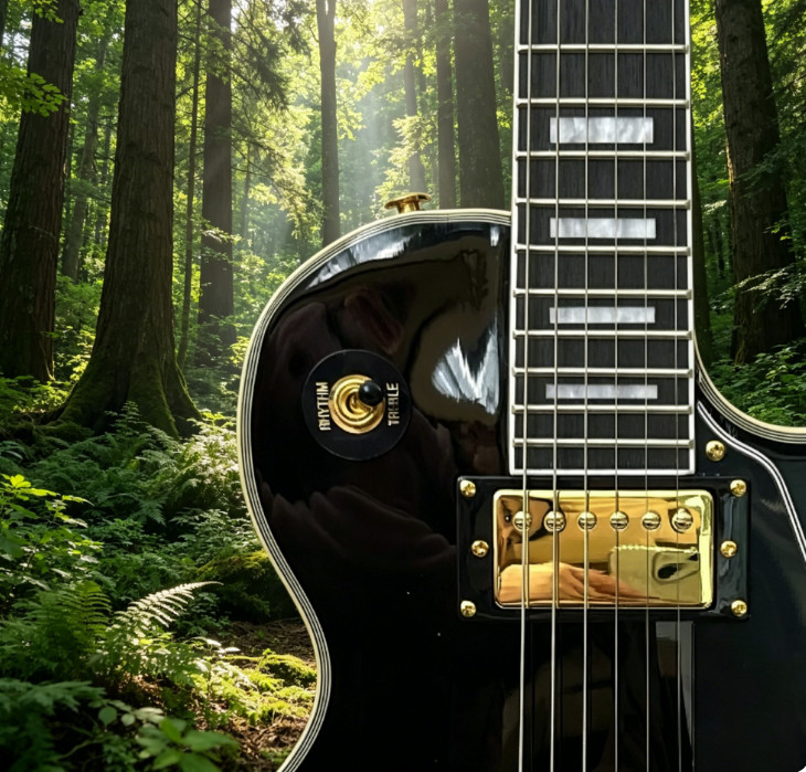 Hot Selling Electric Guitar Mahogany Body Gold Parts HH Pickups Fixed Bridge