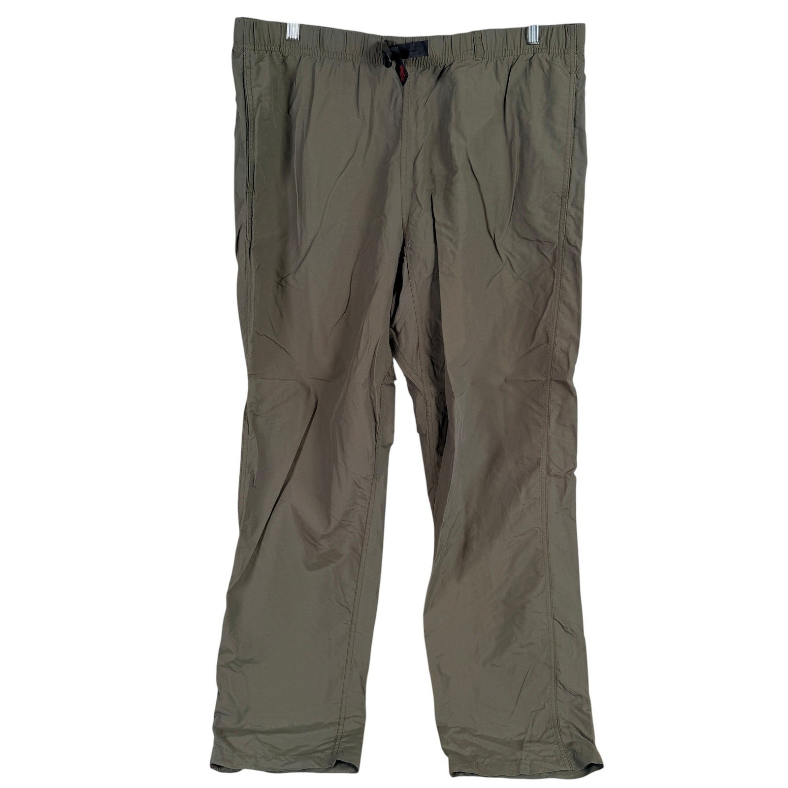Vintage Gramicci Nylon Climbing Pants Mens XL Olive Green Belt Gorpcore Straight