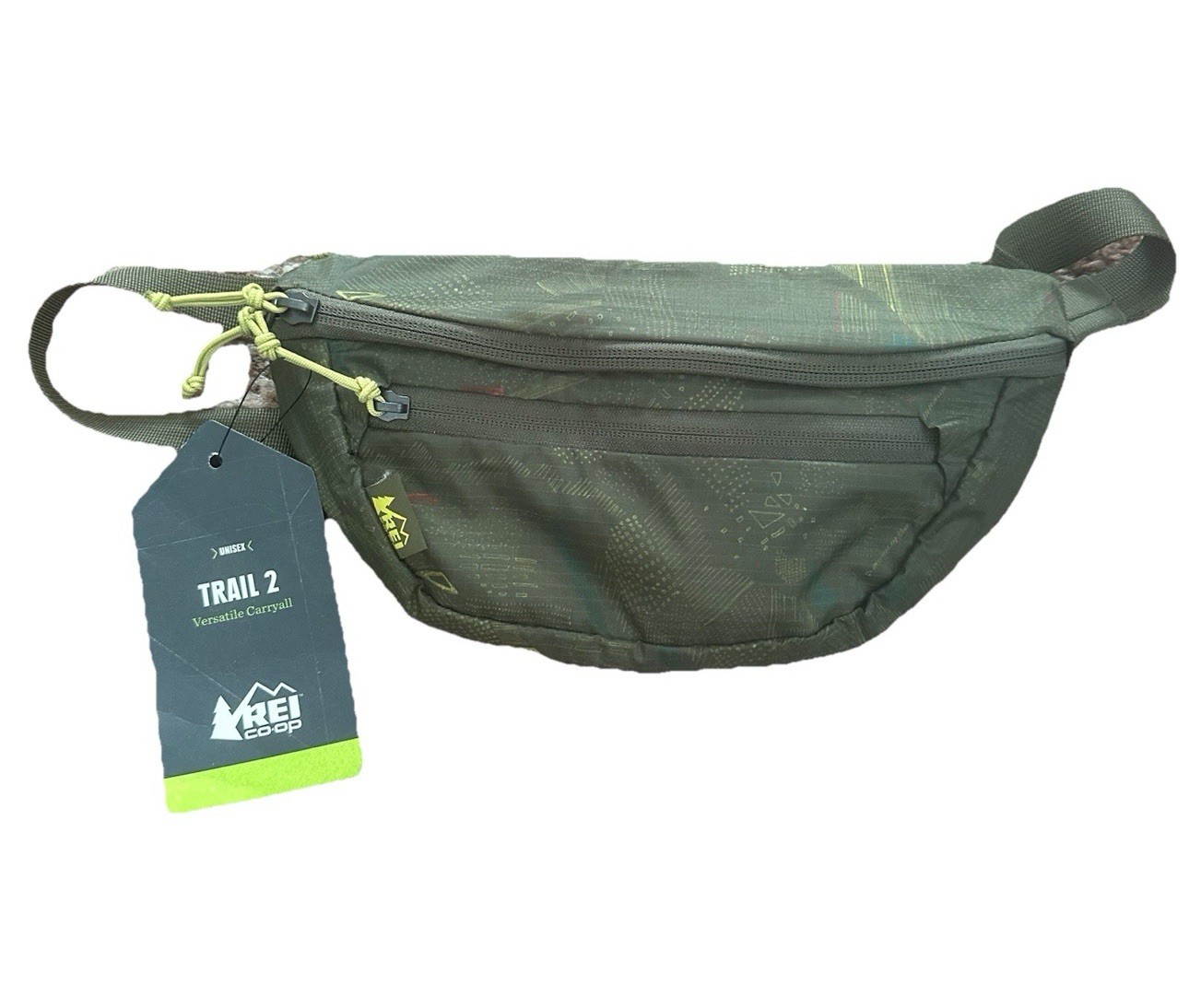 NWT REI Co-op Hiking Trail 2 Print Waist/Fanny Pack Hip Bag In Graphic Teal