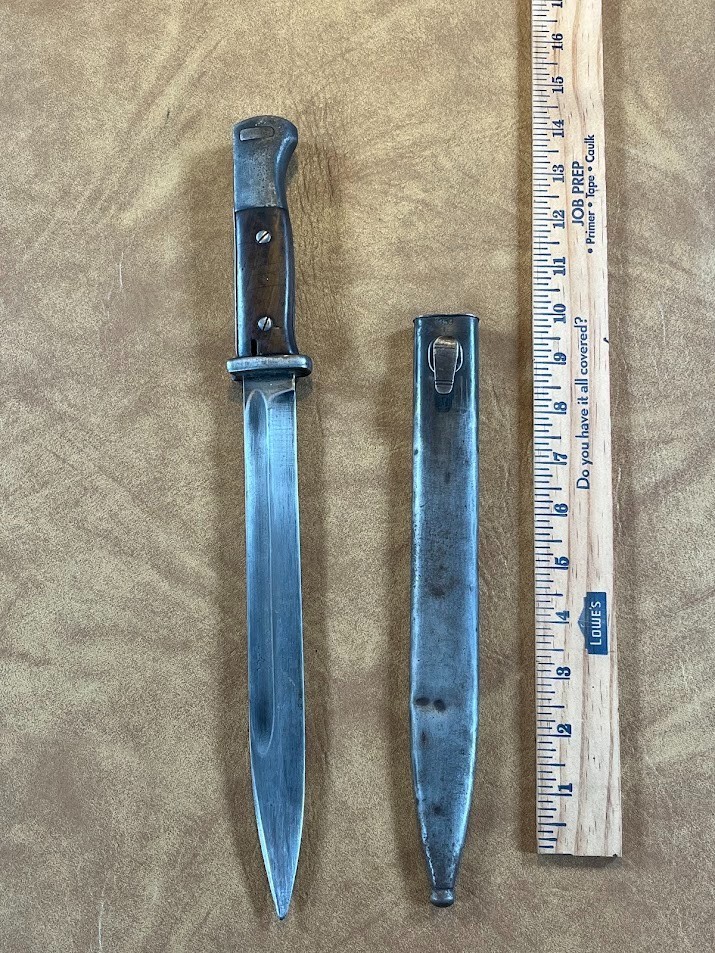ORIGINAL WW2 GERMAN K98 BAYONET S/244 S178G Sheath ORIGINAL WW2 GERMAN K98 BAYONET S/244 S178G Sheath