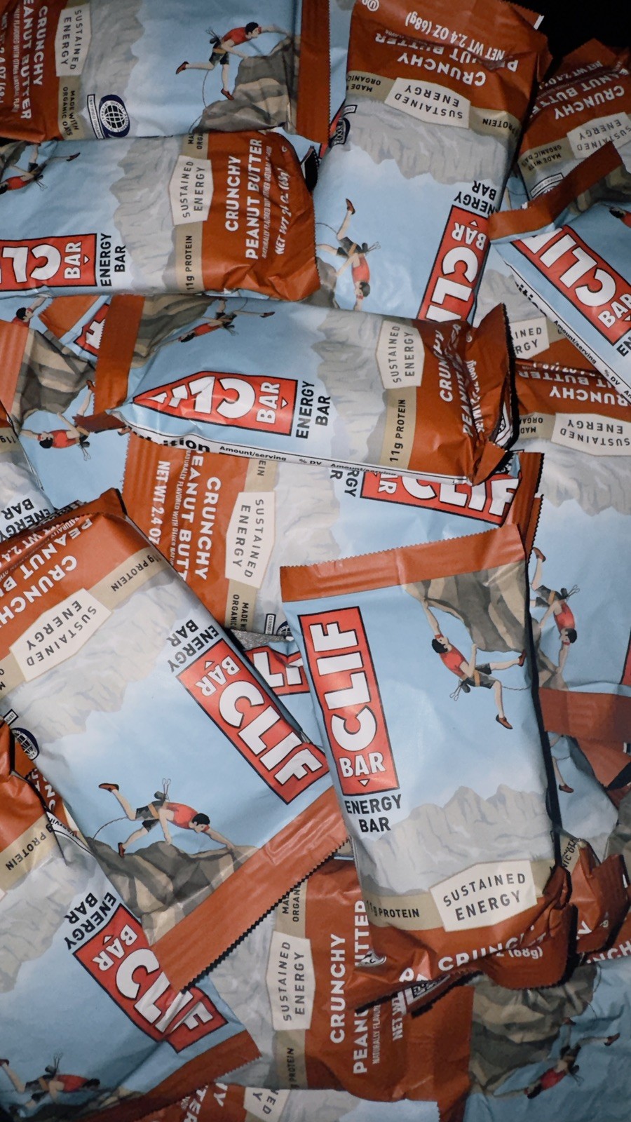 Lot of 60 Clif Bars - Crunchy Peanut Butter - - 05/27+ Lot of 60 Clif Bars - Crunchy Peanut Butter - - 05/27+