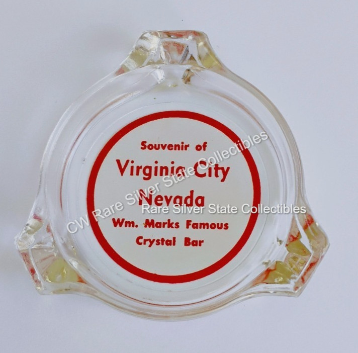 Scarce 1940s Vintage Nevada Casino Ashtray No chips Crystal Bar Virginia City NV Scarce 1940s Vintage Nevada Casino Ashtray No chips Crystal Bar Virginia City NV