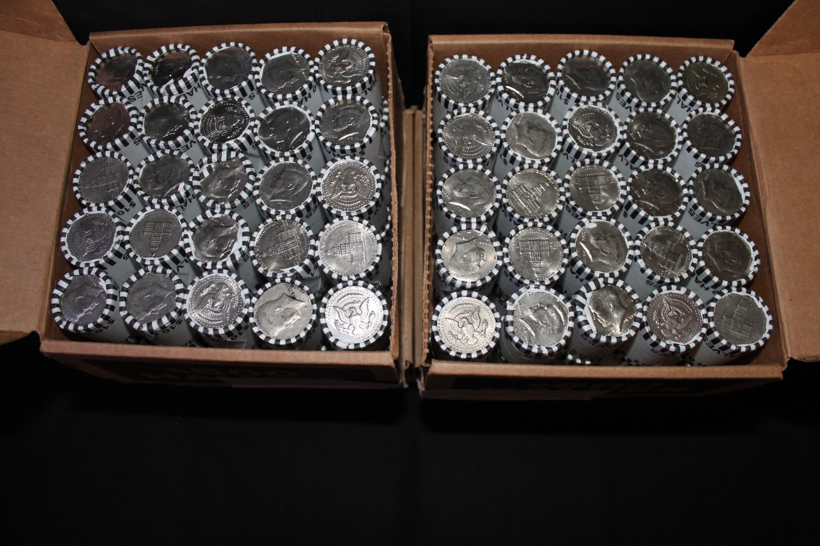 SUPER LOW PRICE BANK SEALED $10FV KENNEDY HALF DOLLAR ROLLS UNOPENED UNSEARCHED