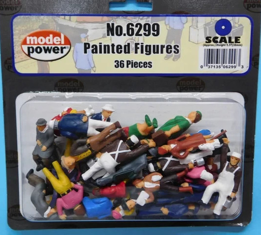 Model Power 36 Piece O Scale Painted Figures