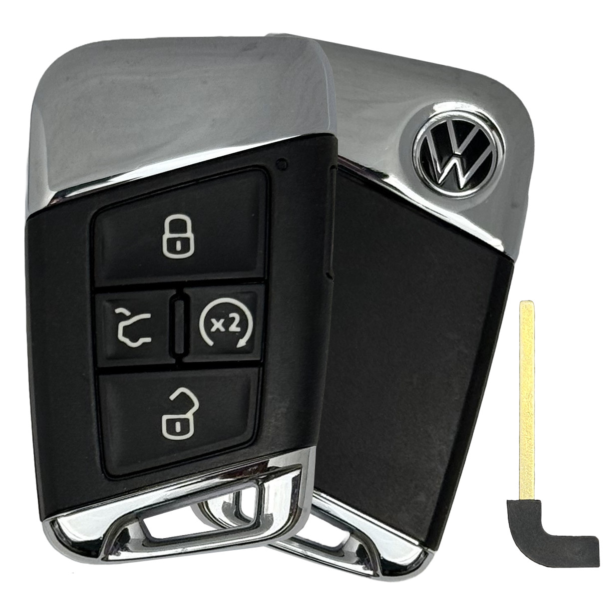 Oem 2020-2022 VW Volkswagen Jetta Tiguan Atlas Smart Key Fob Remote Uncut Blade