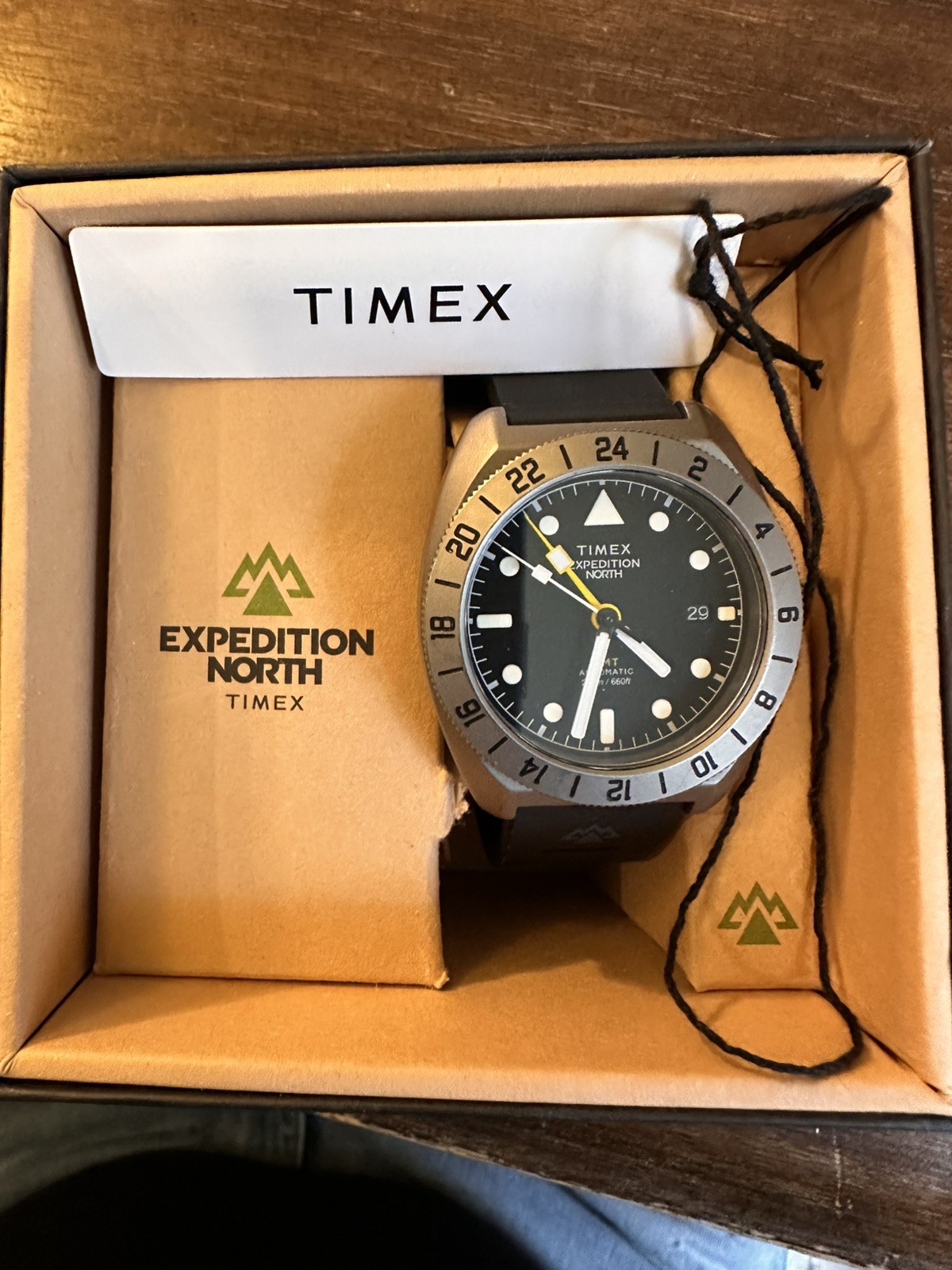 Timex Mens Expedition North GMT Titanium Automatic Watch TW2W53000