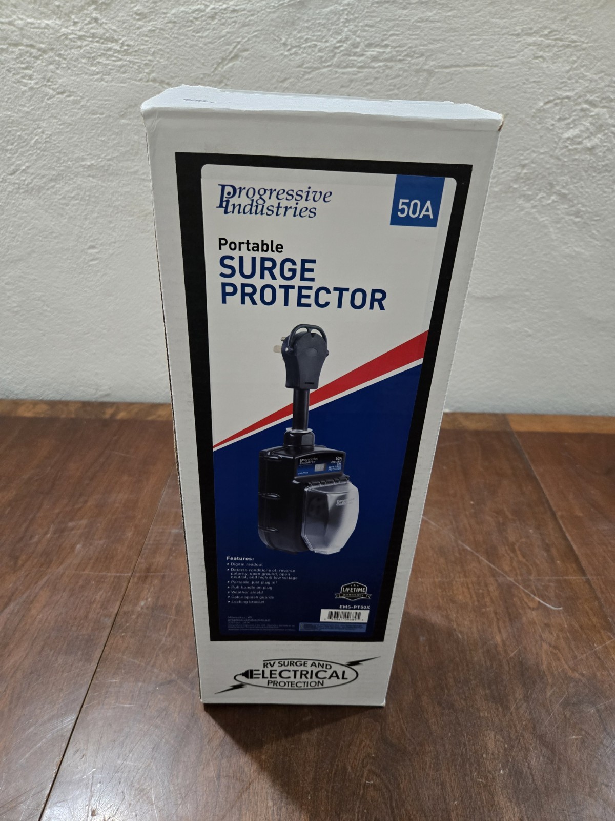 Progressive Industries EMS PT50X Portable 50 Amp EMS RV Surge Protector Black Progressive Industries EMS PT50X Portable 50 Amp EMS RV Surge Protector Black