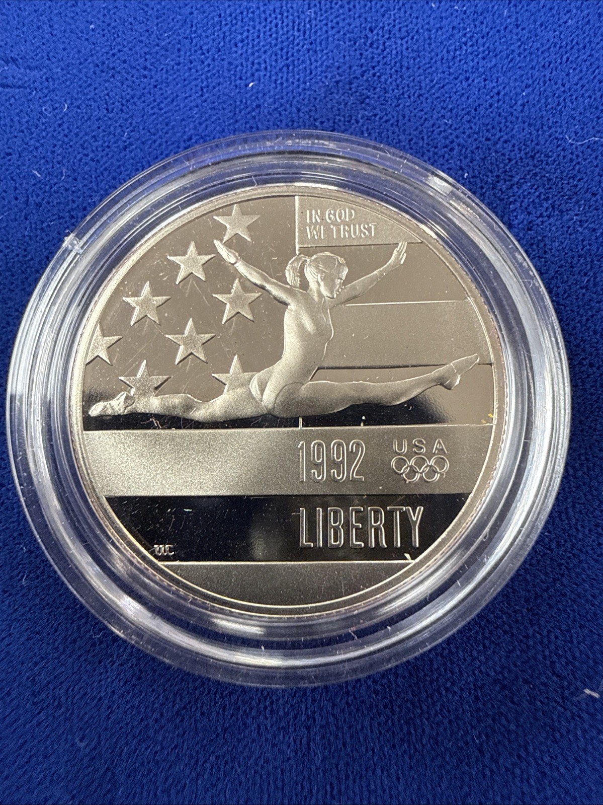 1992-S Olympic Gymnast Proof Half Dollar US Mint Clad Coin Commemorative 1992-S Olympic Gymnast Proof Half Dollar US Mint Clad Coin Commemorative