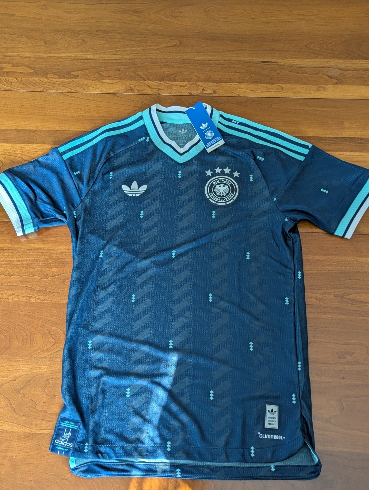 Adidas Germany 26 Away Authentic Deutscher Fussball-Bund 1954 Climacool Jersey S