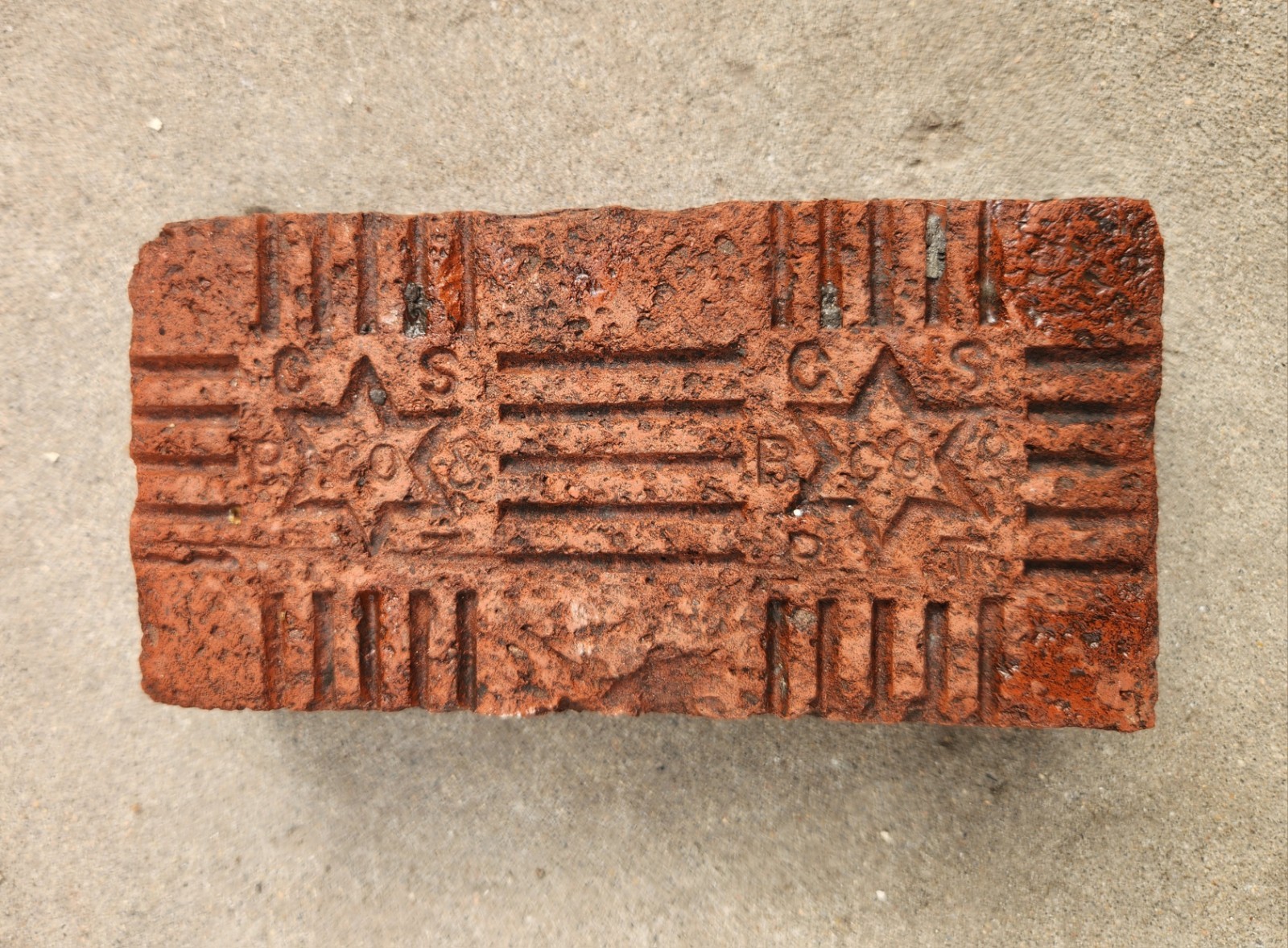 Coffeyville Ks Antique Red Sidewalk Paver Brick Coffeyville Ks Antique Red Sidewalk Paver Brick