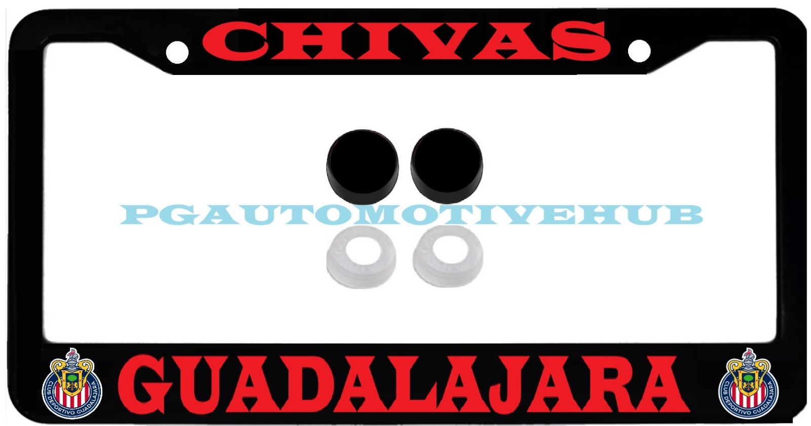 License Frame Stainless Steel Vinyl Letters/Logos for Chivas del Guadalajara
