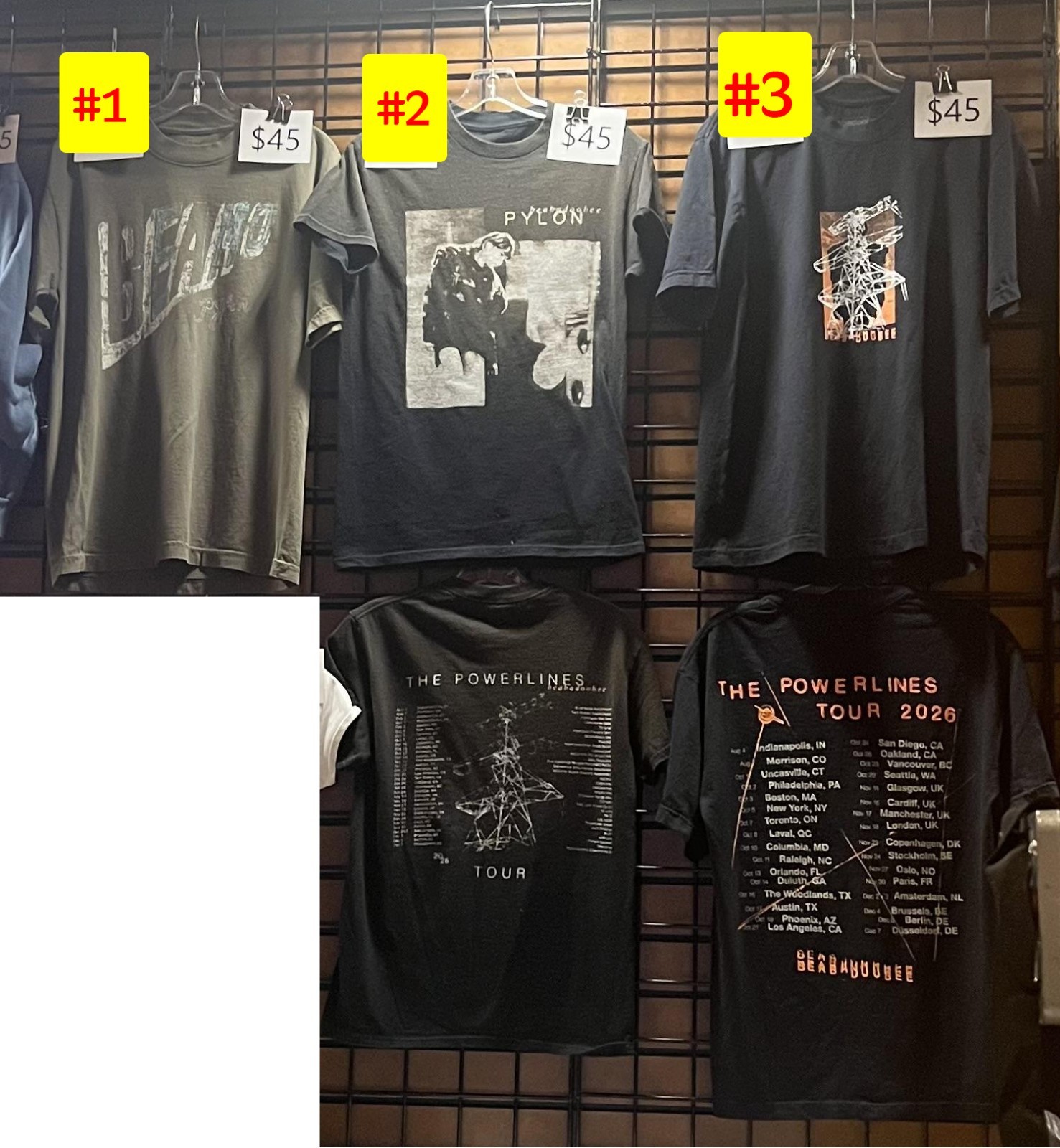 Beabadoobee powerlines tour merch 2026 T-shirt reprint S-5XL Beabadoobee powerlines tour merch 2026 T-shirt reprint S-5XL