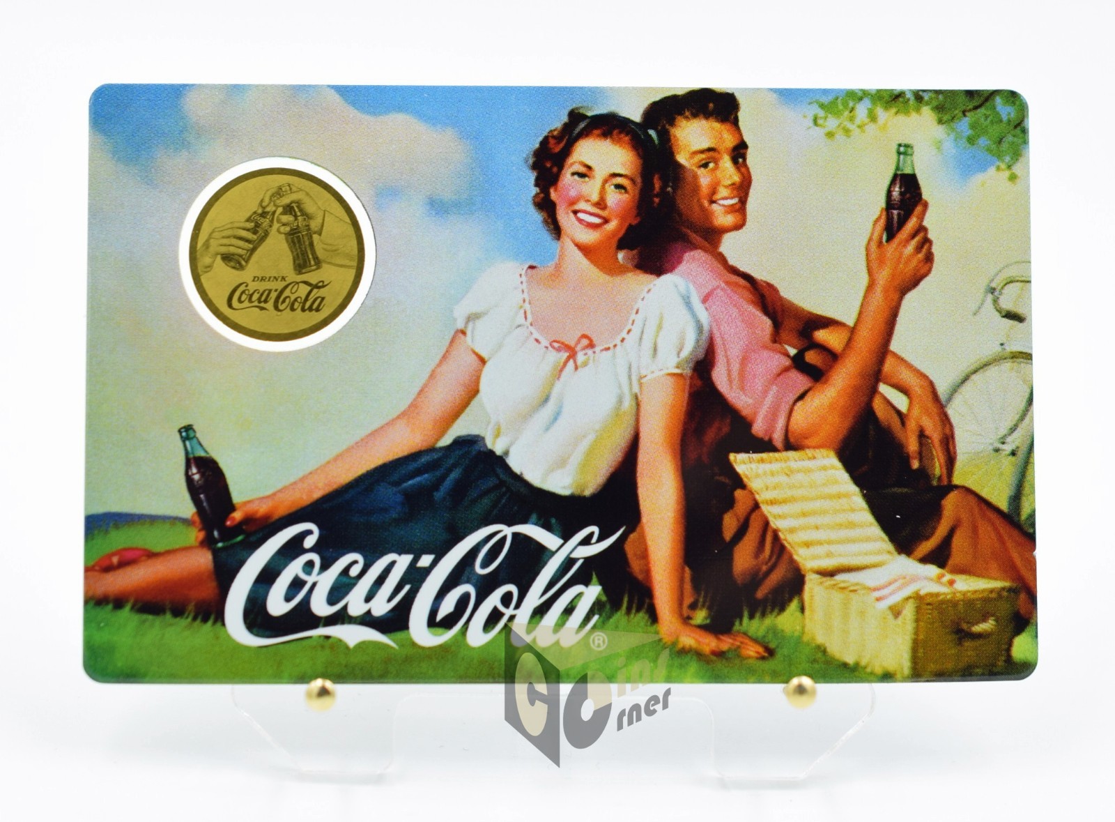 Coca‑Cola Vintage Picnic 1/1000 Oz 999 Gold Medal