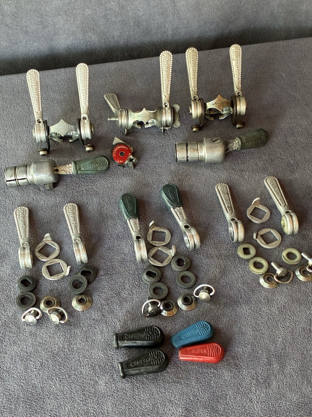 Campagnolo Vintage Shift Downtube Shifters Parts Lot Road Bike Parts Campagnolo Vintage Shift Downtube Shifters Parts Lot Road Bike Parts