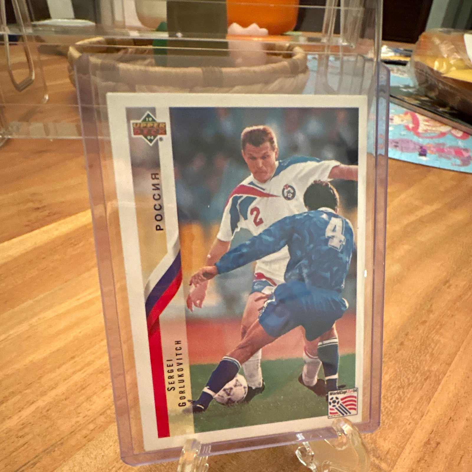 Upper Deck 1994 World Cup English/Japanese Sergei Gorlukovich #221 Russia Upper Deck 1994 World Cup English/Japanese Sergei Gorlukovich #221 Russia