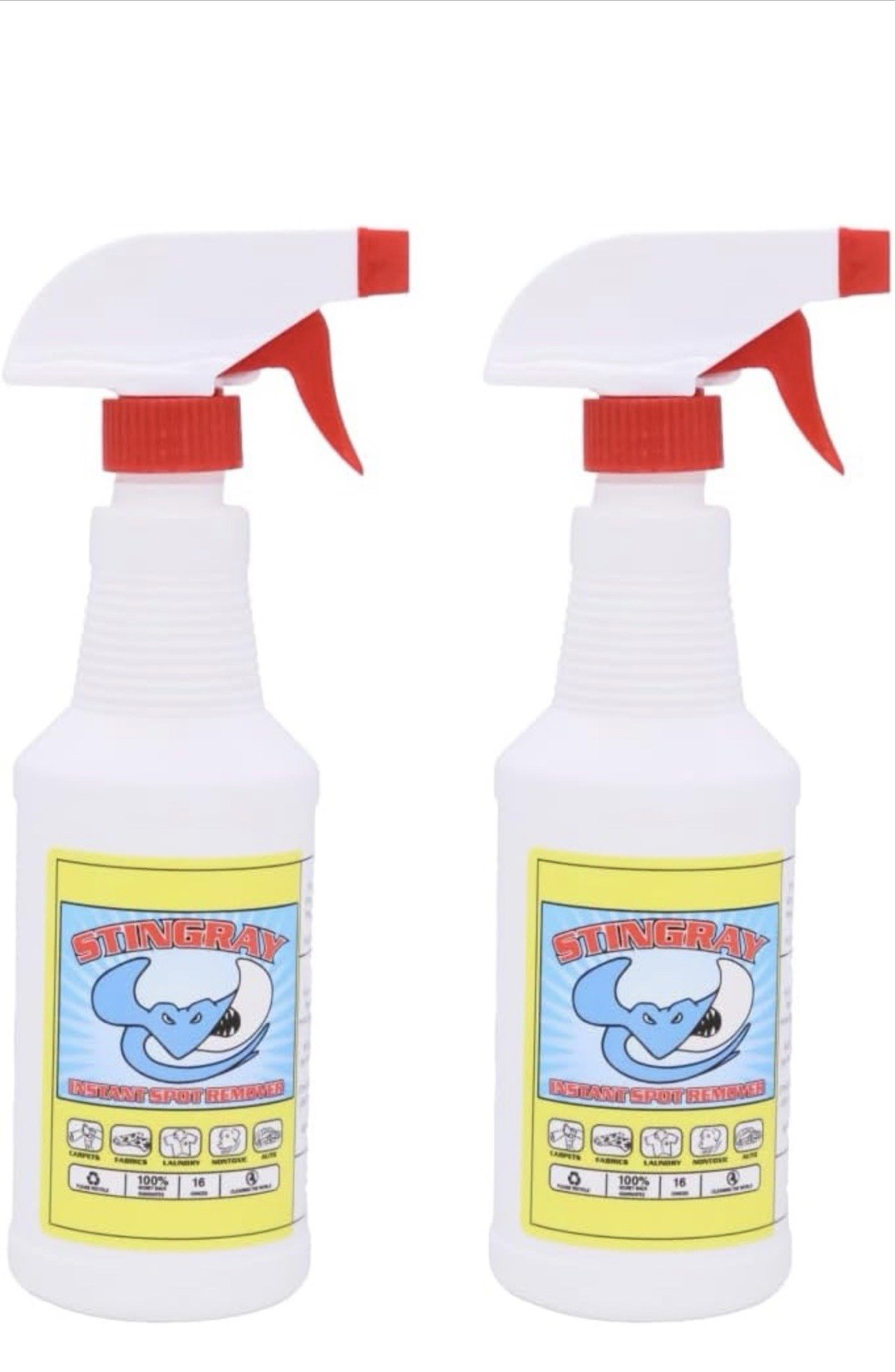Stingray Spot Remover Advanced Multi Surface Stain Removal 16 fl oz Pack of 2 Stingray Spot Remover Advanced Multi Surface Stain Removal 16 fl oz Pack of 2