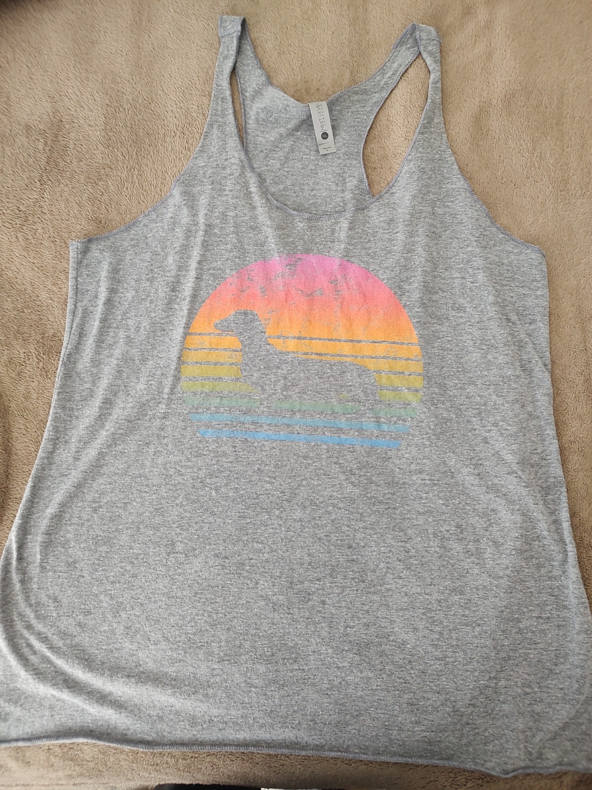 Women\'s Large Tank Top, NWOT, Dauchund Women\'s Large Tank Top, NWOT, Dauchund