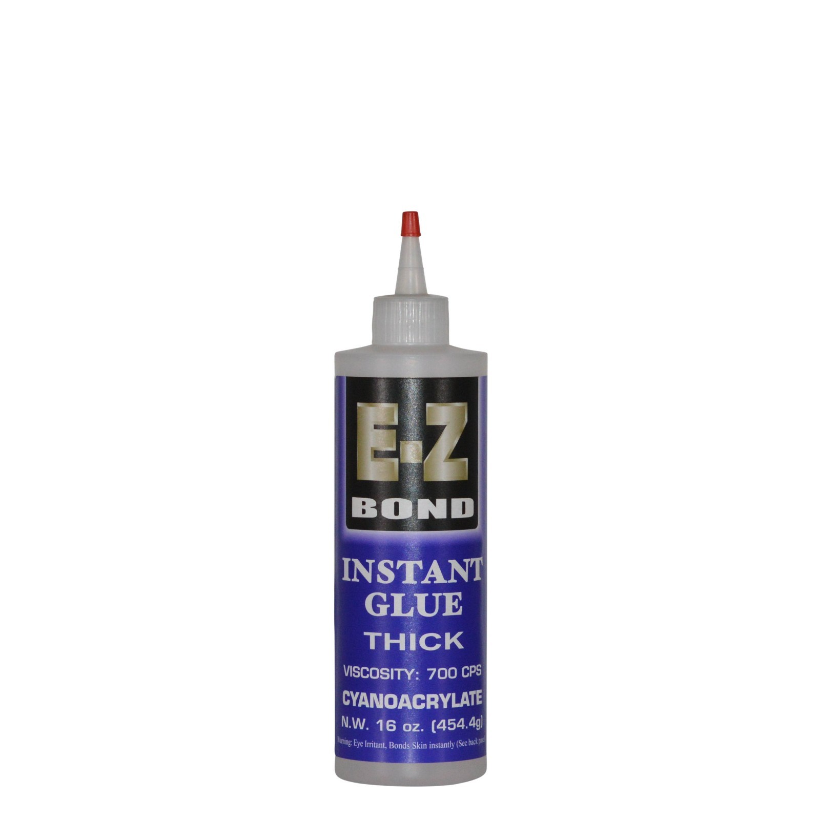 E-Z Bond 16 oz Professional Grade Instant Glue, Thick Cyanoacrylate 700 cps E-Z Bond 16 oz Professional Grade Instant Glue, Thick Cyanoacrylate 700 cps