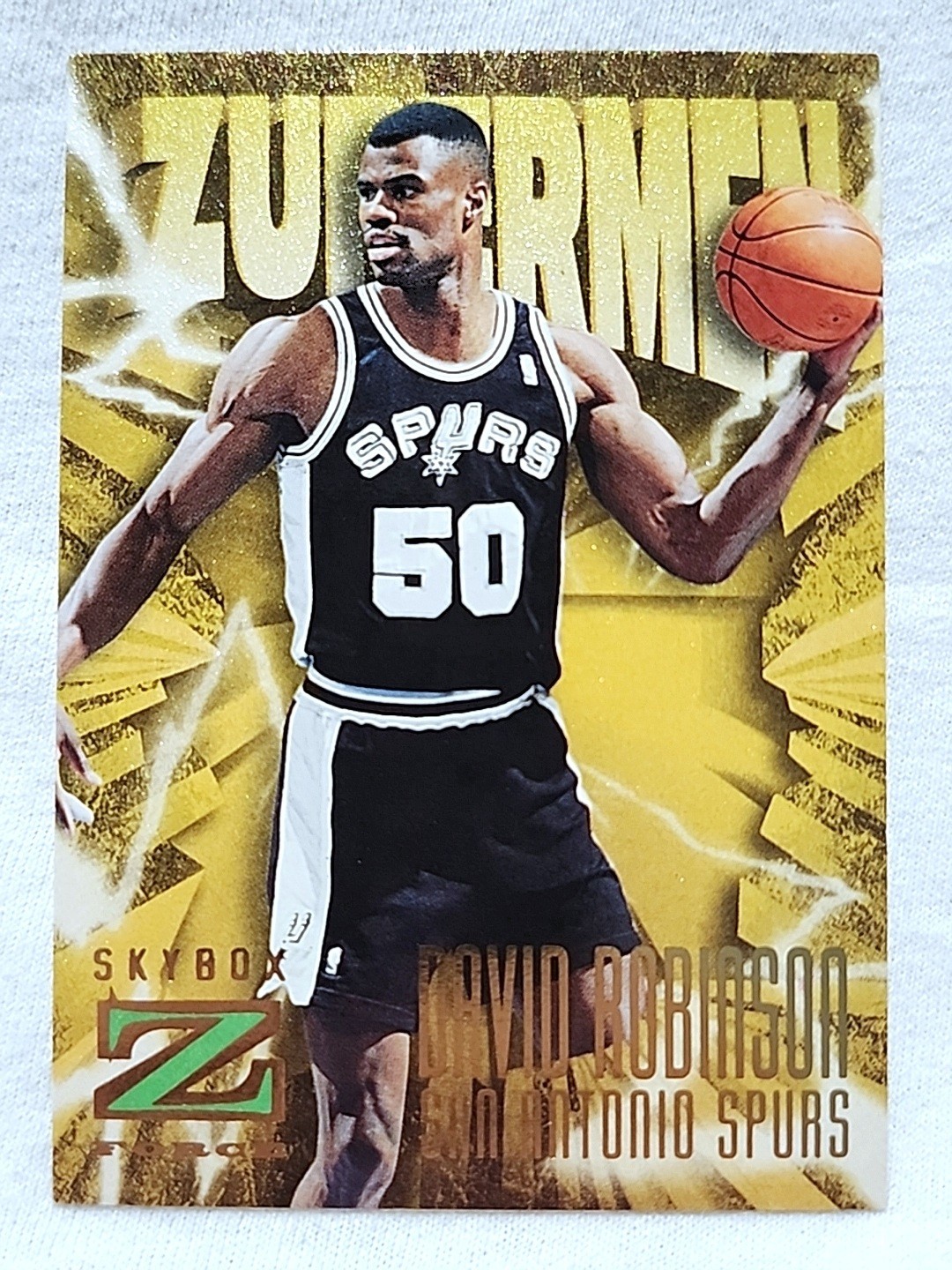 1996-97 Skybox Z Force Zupermen David Robinson #191 San Antonio Spurs 