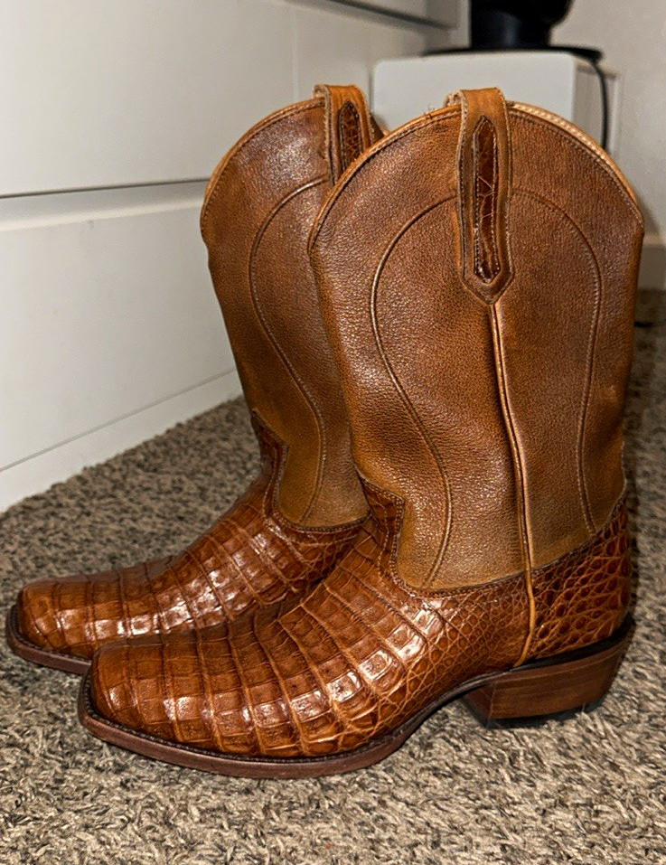 Cody James Black 1978 Mason Exotic Caiman Belly western boots Cody James Black 1978 Mason Exotic Caiman Belly western boots