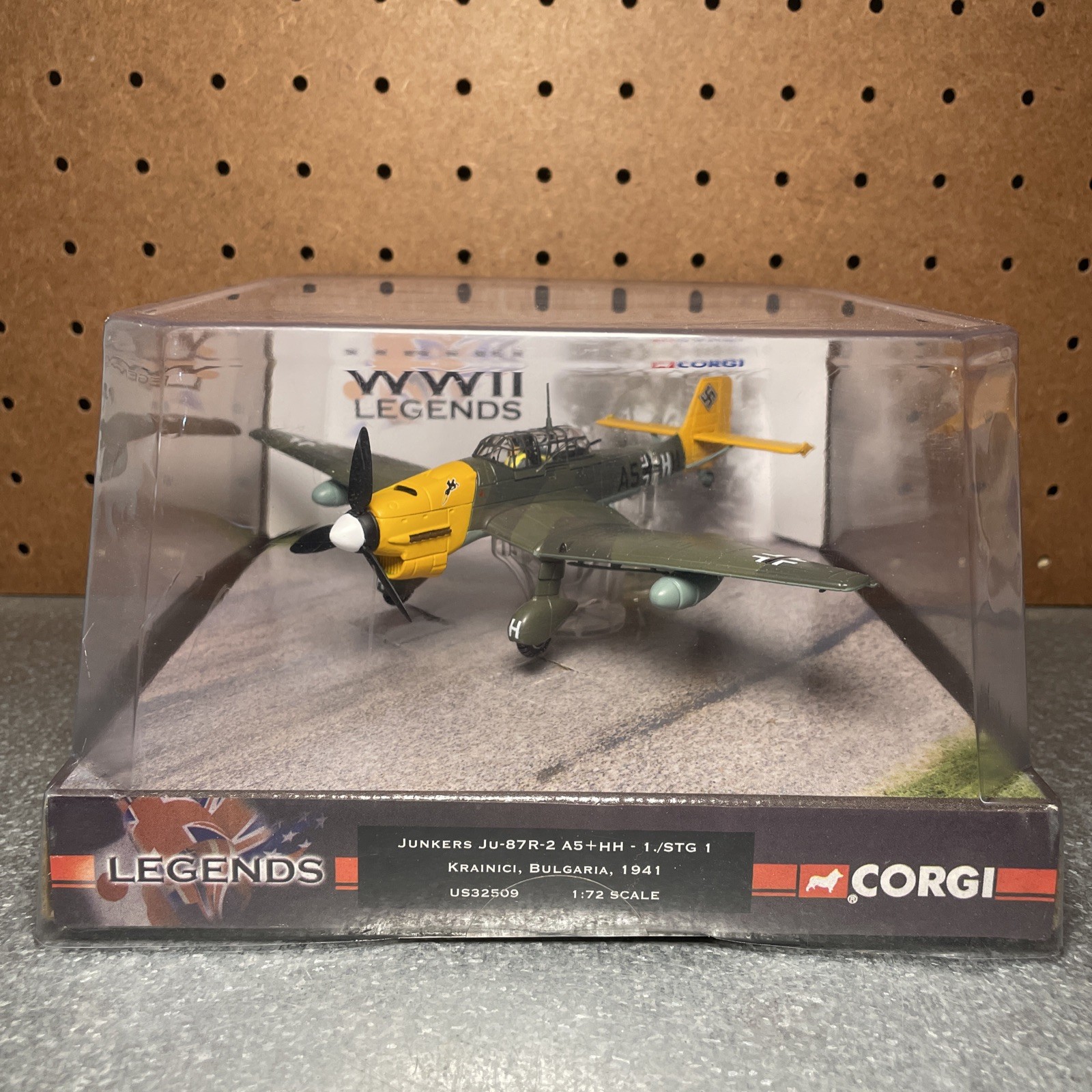 Corgi WWII Legends 1:72 Junkers Ju-87R-2 Diecast Military Aircraft 1941 US32509