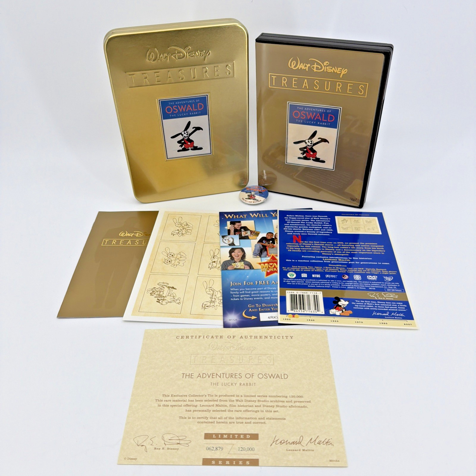 Walt Disney Treasures: The Adventures of Oswald the Lucky Rabbit with Tin & Pin Walt Disney Treasures: The Adventures of Oswald the Lucky Rabbit with Tin & Pin