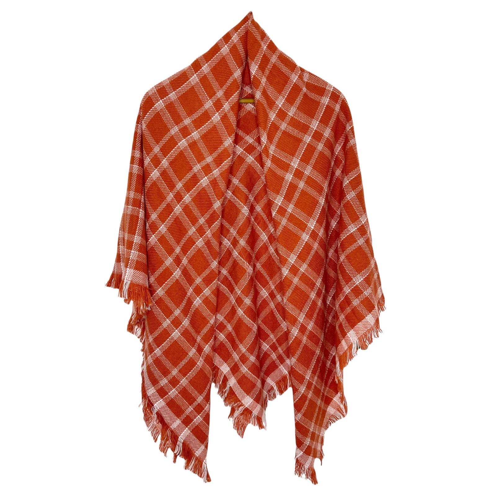 Madewell Blanket Scarf Plaid Rust NWOT