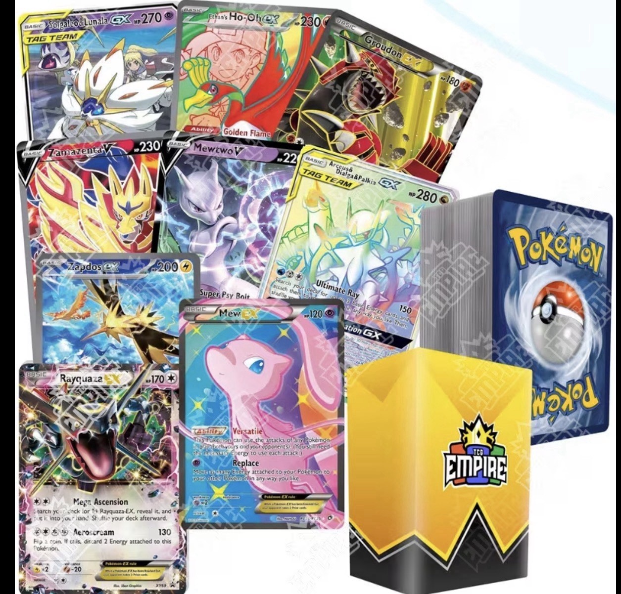 Pokémon Legendary & Mythical Battle Bundle — 100+ Cards — Guaranteed 1x Ultra/