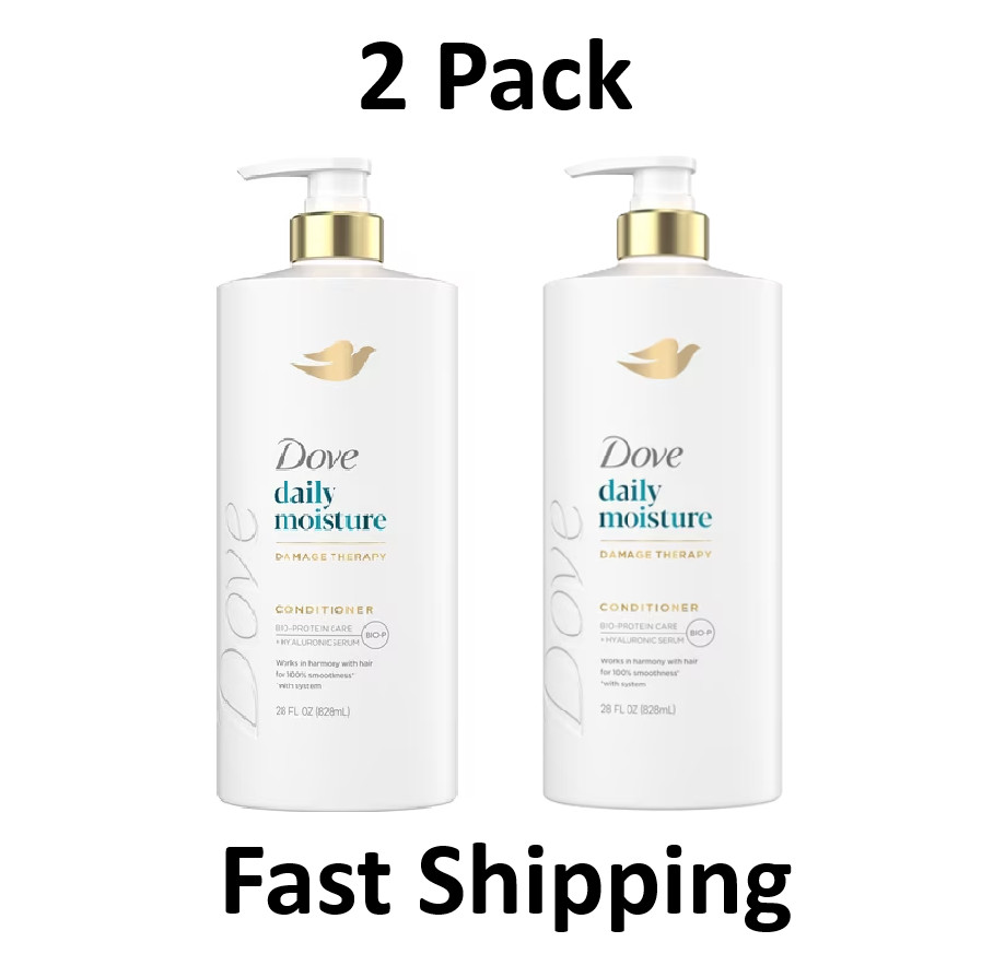 Dove Conditioner Intensive Repair, for Damaged Hair, Bio-Protein Care, 28 Oz 2Pk